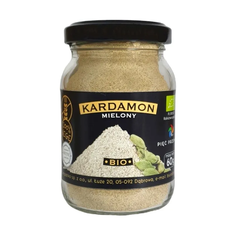 Kardamon mielony BIO 60 g – ekologiczny, aromatyczny, bezglutenowy