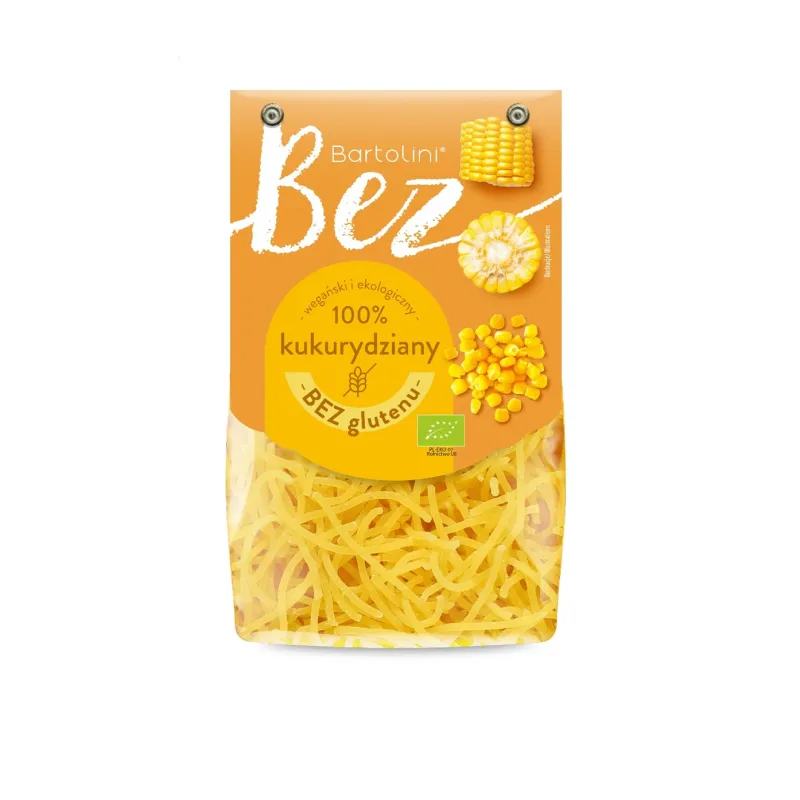 Makaron kukurydziany krajanka BIO 250 g – bezglutenowy, bez cukru