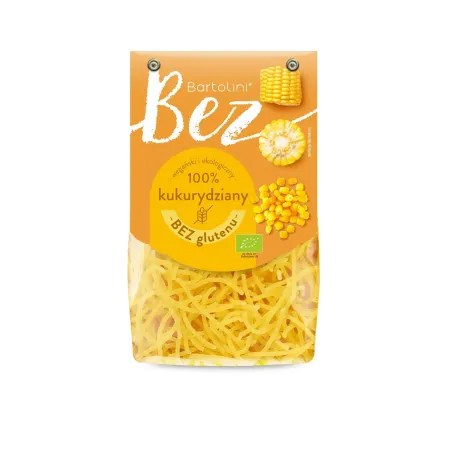 Makaron kukurydziany krajanka BIO 250 g – bezglutenowy, bez cukru