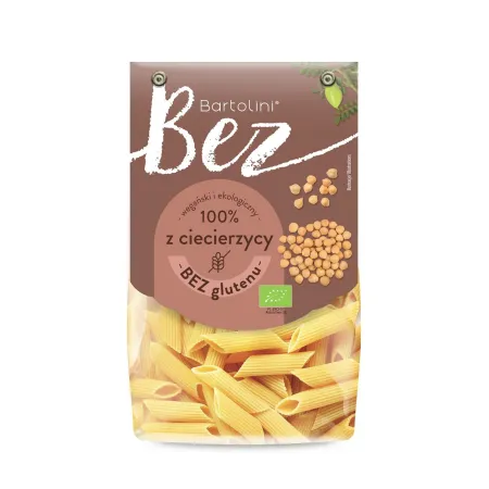 Makaron proteinowy penne z ciecierzycy BIO 250 g – bezglutenowy, wegański