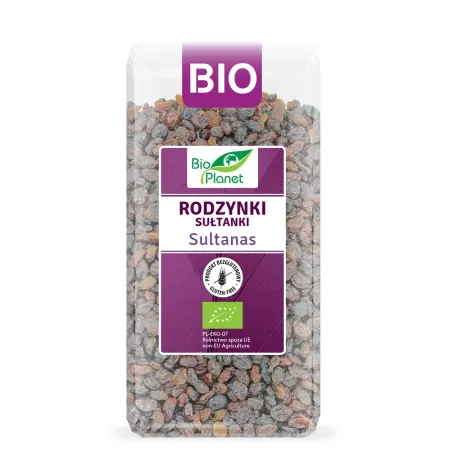 Rodzynki Sułtanki Bezglutenowe BIO 400 g – Naturalna Słodycz