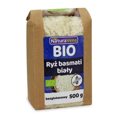 Ryż Basmati Biały Bezglutenowy Bio 500 g – NaturAvena