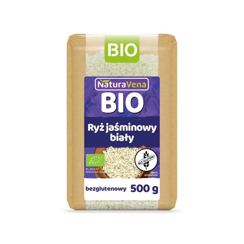 Ryż jaśminowy BIO | Bezglutenowy | 500 g | Naturavena
