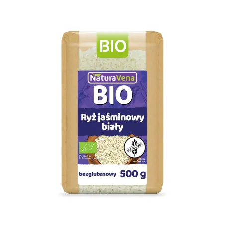 Ryż jaśminowy BIO | Bezglutenowy | 500 g | Naturavena