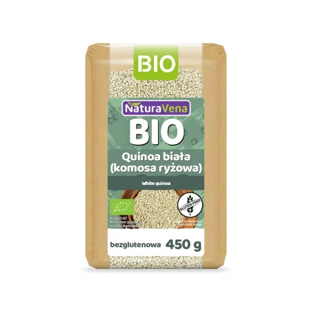 Quinoa biała BIO | Bezglutenowa | 450 g | Naturavena
