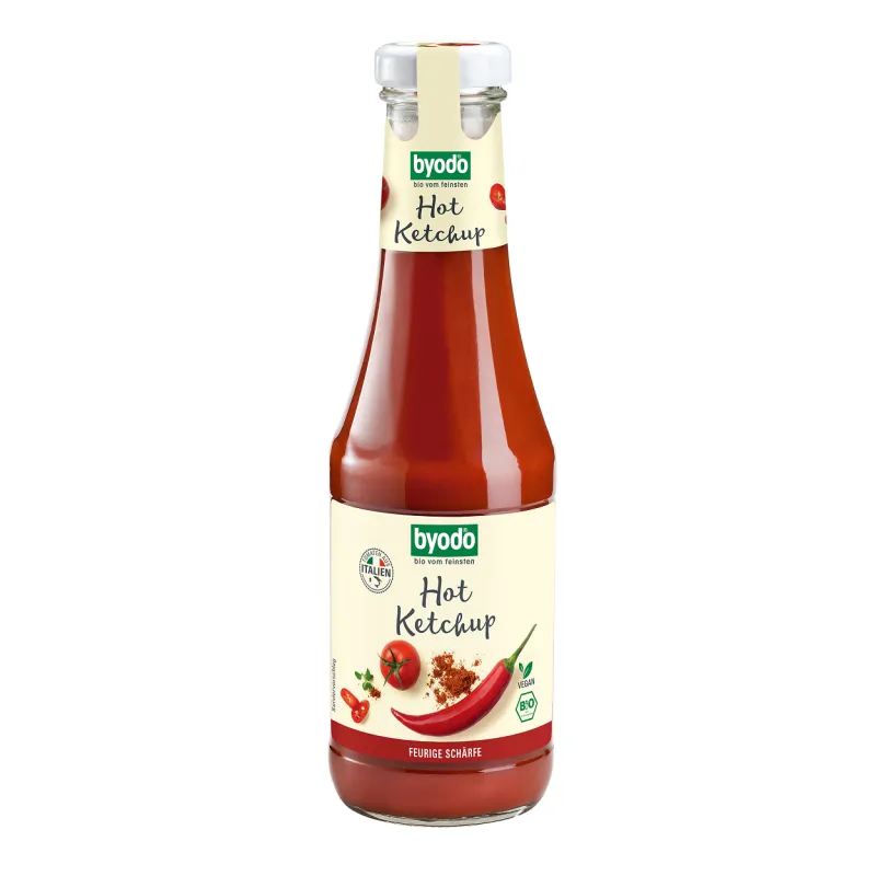 Ketchup pikantny BIO | Bezglutenowy i ekologiczny | Byodo