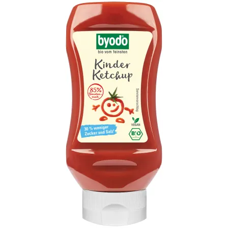 Ketchup dla dzieci BIO | Bezglutenowy i ekologiczny | Byodo