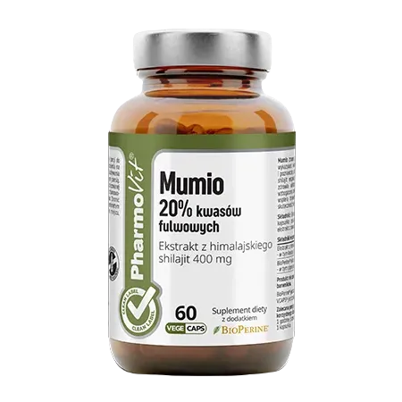 Mumio ekstrakt (shilajit) | 60 kapsułek – wsparcie organizmu