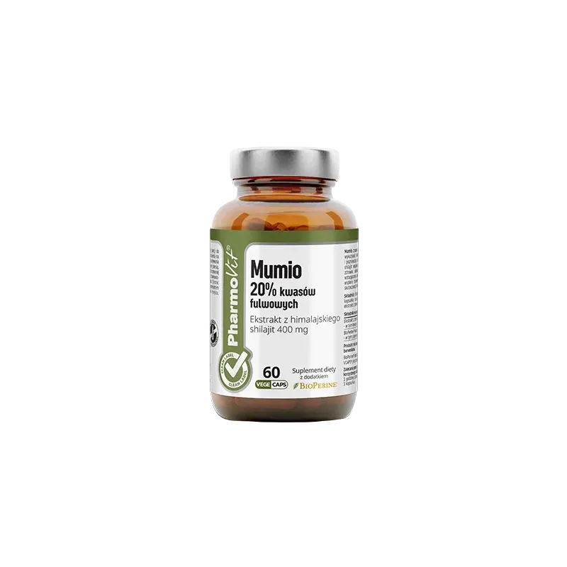 Mumio ekstrakt (shilajit) | 60 kapsułek – wsparcie organizmu