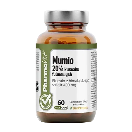 Mumio ekstrakt (shilajit) | 60 kapsułek – wsparcie organizmu