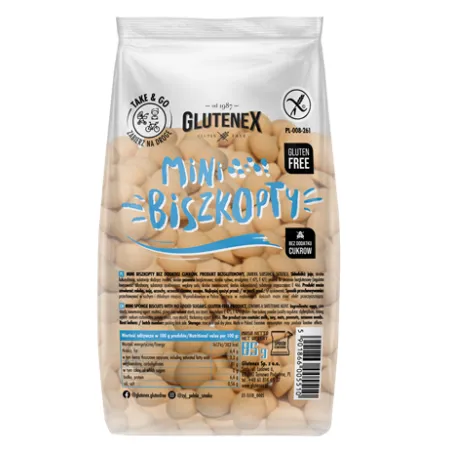 Mini biszkopty bez cukru i glutenu | Glutenex