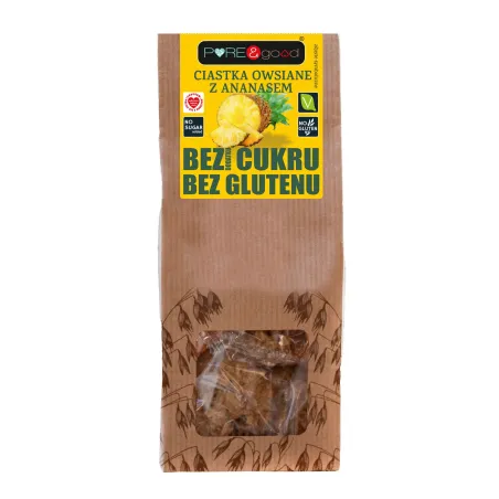 Ciastka owsiane z ananasem – bez cukru, bez glutenu | Pure&Good