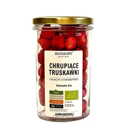 Truskawki liofilizowane BIO – chrupiące i naturalne