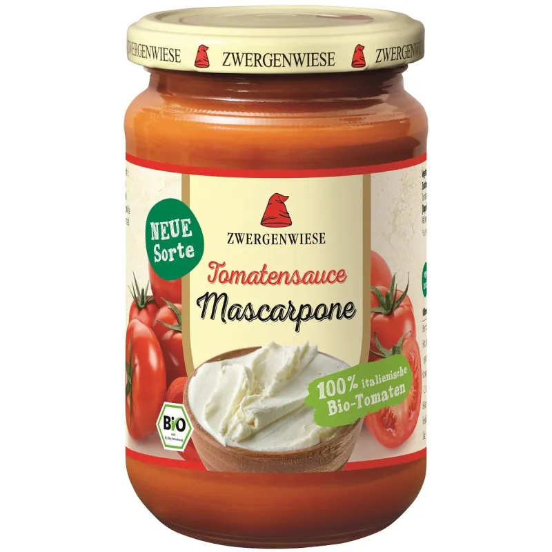 Sos pomidorowy z mascarpone BIO – kremowy, bezglutenowy