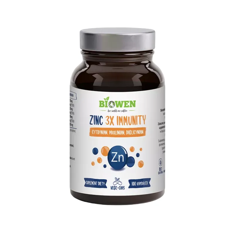 Cynk 3X Immunity – odporność, zdrowa skóra i włosy