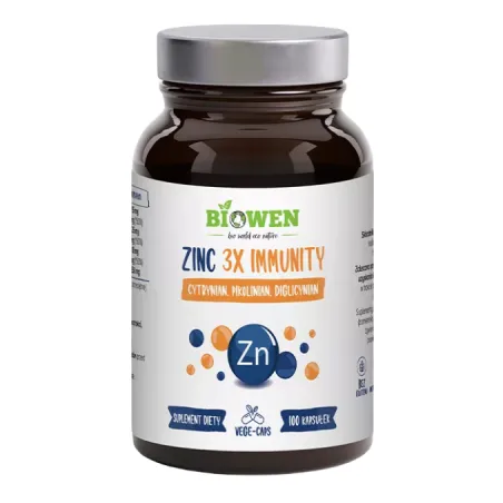 Cynk 3X Immunity – odporność, zdrowa skóra i włosy