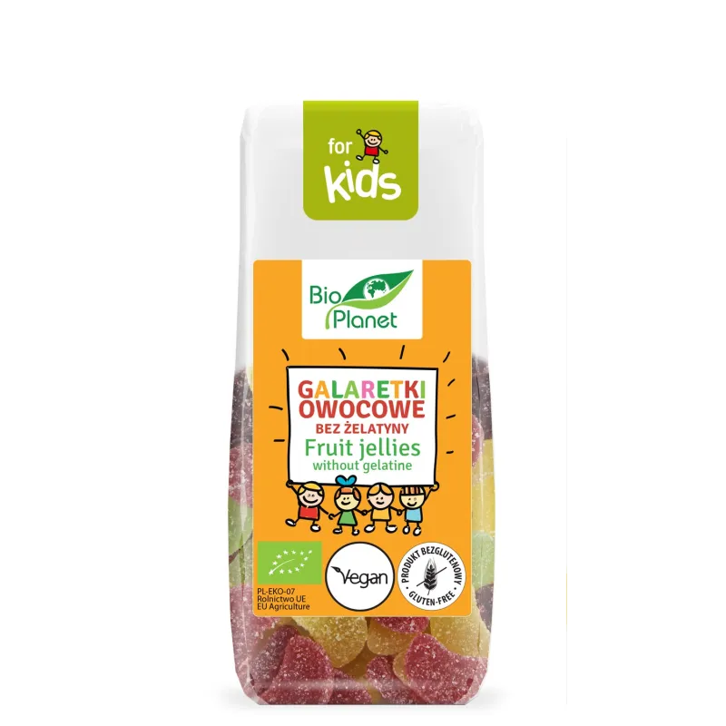 Galaretki Owocowe BIO 100 g – Wegańskie i Bezglutenowe