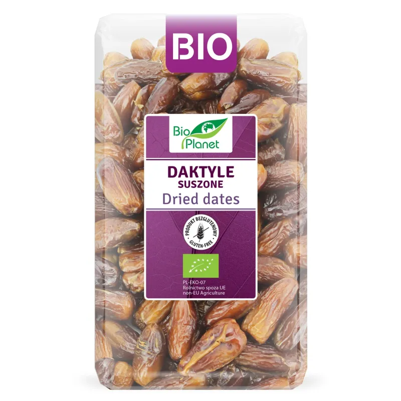 Daktyle Suszone BIO 1 kg – Ekologiczne, Bezglutenowe, Wegańskie