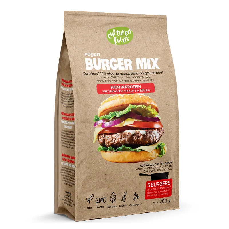 Burger Mix – roślinny zamiennik mięsa mielonego, bezglutenowy