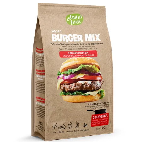 Burger Mix – roślinny zamiennik mięsa mielonego, bezglutenowy