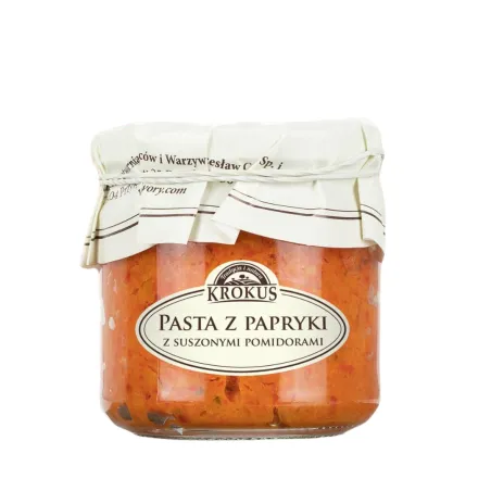 Pasta z papryki i suszonych pomidorów – bezglutenowa, wegańska