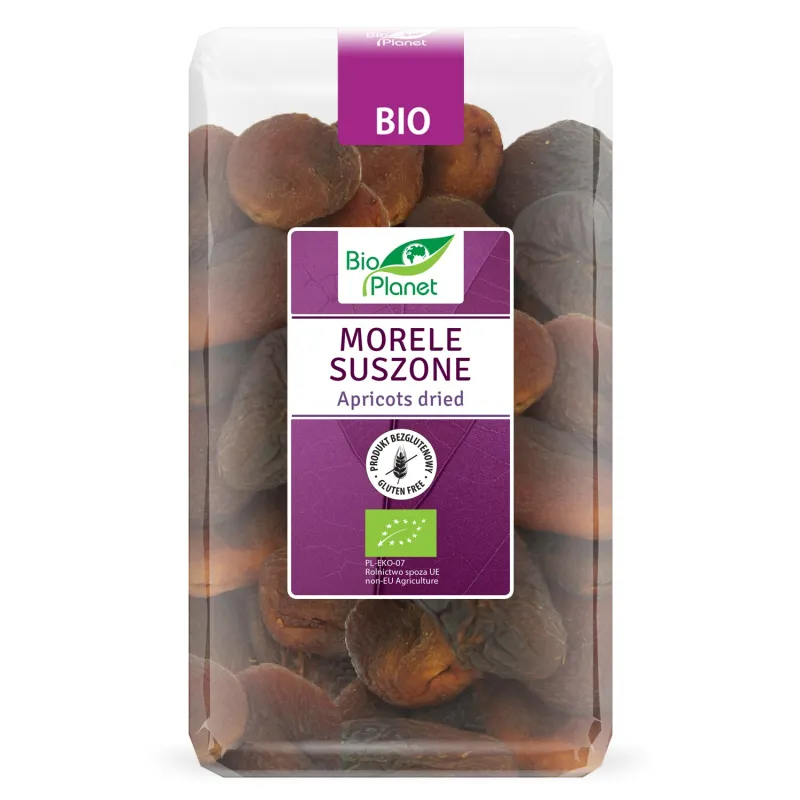 Morele Suszone BIO 1 kg – Ekologiczne, Bezglutenowe, Wegańskie