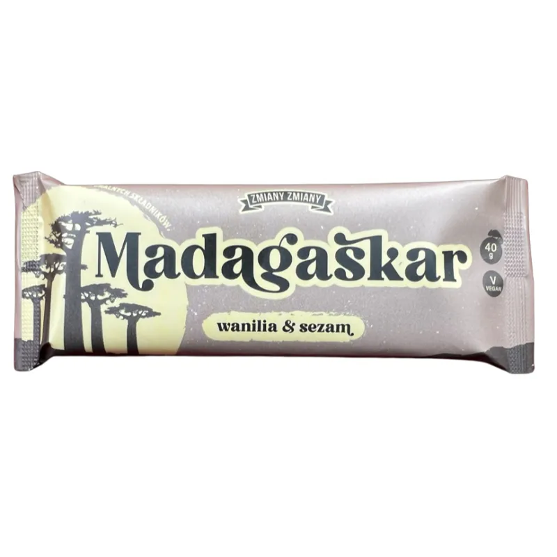 Baton „Madagaskar” – smak chałwy, bezglutenowy, wegański
