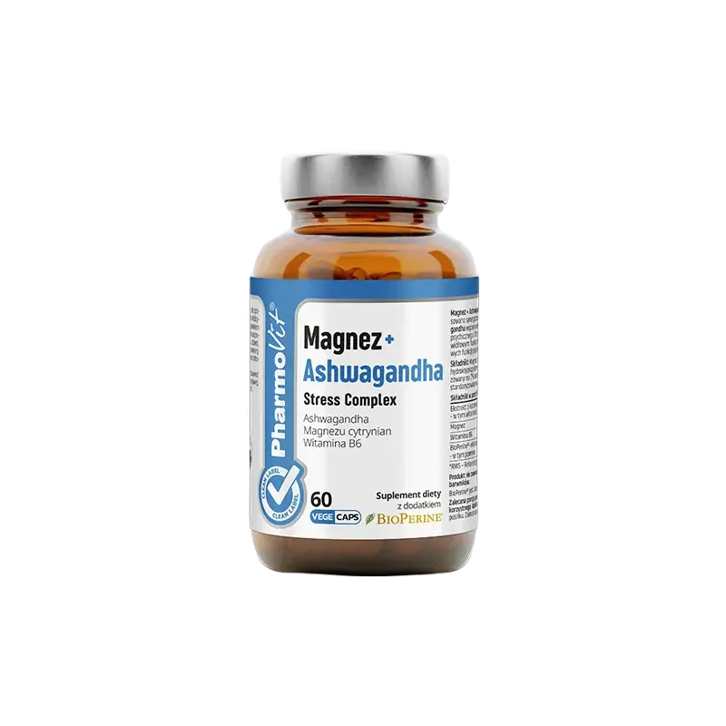 Magnez + Ashwagandha Stress Complex | Bezglutenowy suplement