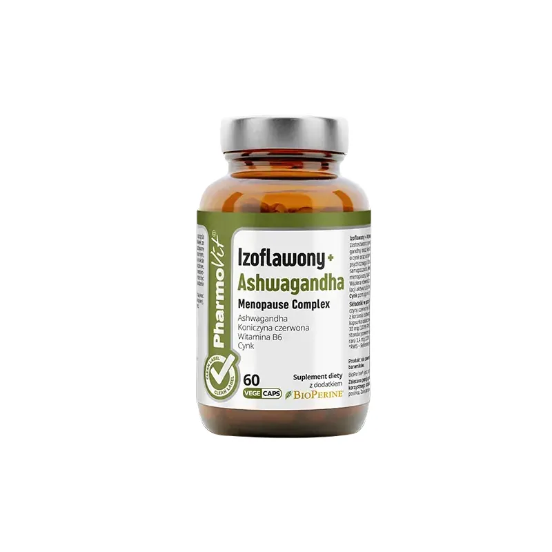 Izoflawony + Ashwagandha | Naturalne wsparcie w menopauzie