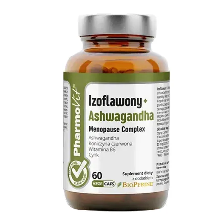 Izoflawony + Ashwagandha | Naturalne wsparcie w menopauzie