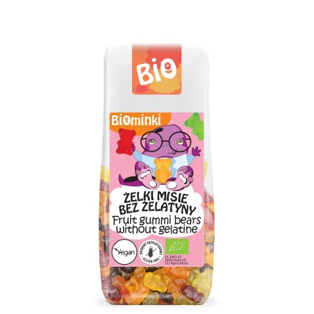Żelki Misie BIO 100 g – Bez Żelatyny, Bezglutenowe