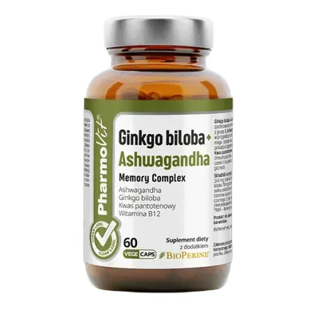 Ginkgo Biloba + Ashwagandha | Wsparcie pamięci i koncentracji