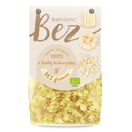 Makaron Bezglutenowy BIO z Białej Kukurydzy 250 g – BARTOLINI