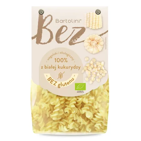 Makaron Bezglutenowy BIO z Białej Kukurydzy 250 g – BARTOLINI