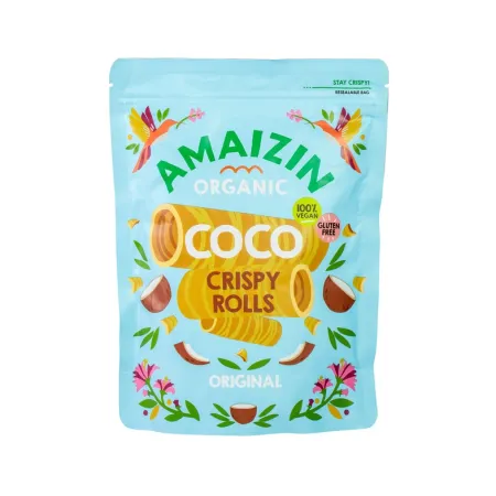 Rurki Waflowe Kokosowe Bezglutenowe BIO 140 g – AMAIZIN