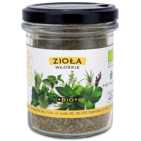 Zioła włoskie BIO 40 g – idealne do pizzy i makaronu