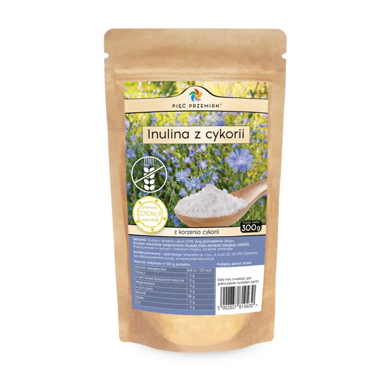 Inulina z cykorii – naturalny błonnik, bezglutenowa