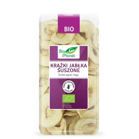 Krążki Jabłka Suszone BIO 100 g – Naturalna Bezglutenowa Przekąska