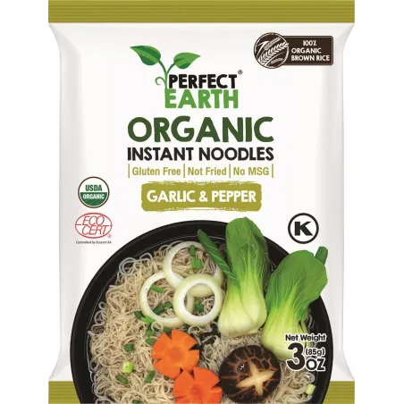 Zupa Instant Czosnek & Pieprz BIO | Bezglutenowa, Wegańska | PERFECT EARTH - 85 g