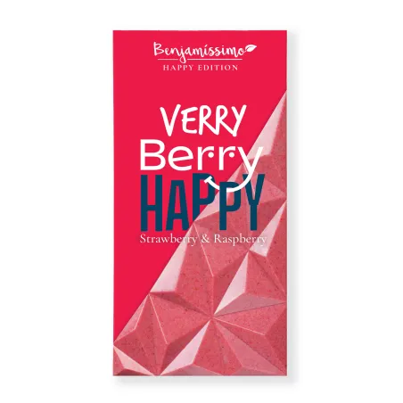Tabliczka Kakaowa Truskawka - Malina | BIO | Bezglutenowa | Benjamissimo - 60 g