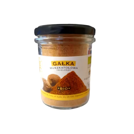 Gałka Muszkatołowa Mielona BIO 70 g | Bezglutenowa | Pięć Przemian