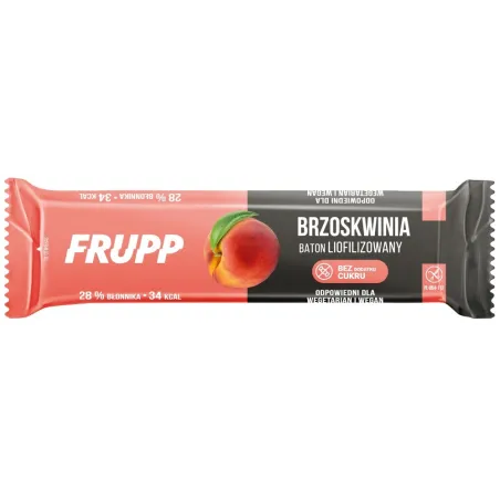 Baton Liofilizowany Brzoskwiniowy FRUPP | Bezglutenowy | Celiko