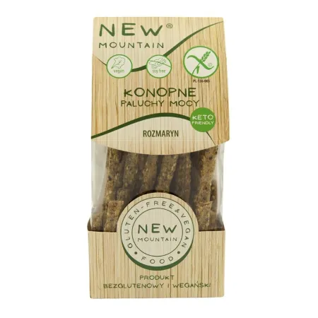 Paluchy Mocy Konopne z Rozmarynem | Bezglutenowe i Wegańskie | NEW MOUNTAIN