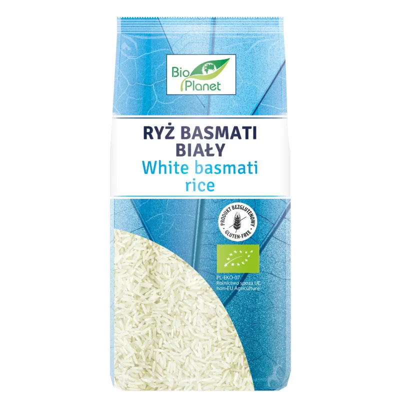 Ryż Basmati Biały BIO 500 g – Ekologiczny, Bezglutenowy