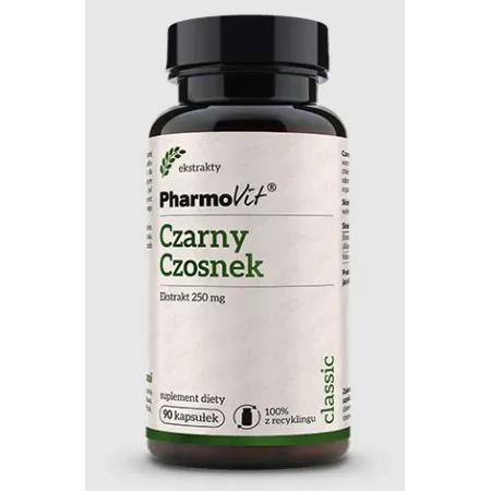 Czarny Czosnek Ekstrakt | Wspiera Odporność i Serce | Bezglutenowy