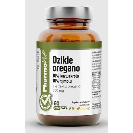 Dzikie Oregano Ekstrakt (300 mg) | Naturalne Wsparcie Odporności | PHARMOVIT