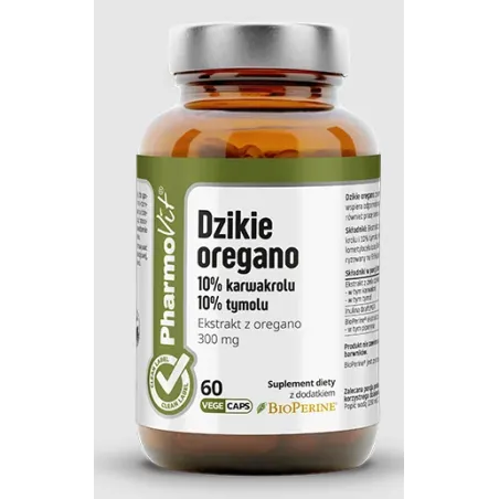 Dzikie Oregano Ekstrakt (300 mg) | Naturalne Wsparcie Odporności | PHARMOVIT