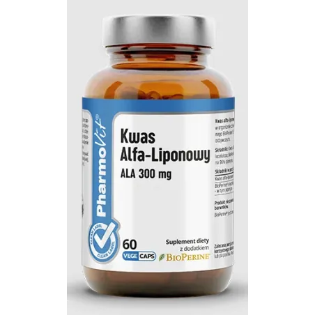 Kwas Alfa-Liponowy ALA | Antyoksydant | Wsparcie Metabolizmu | PHARMOVIT