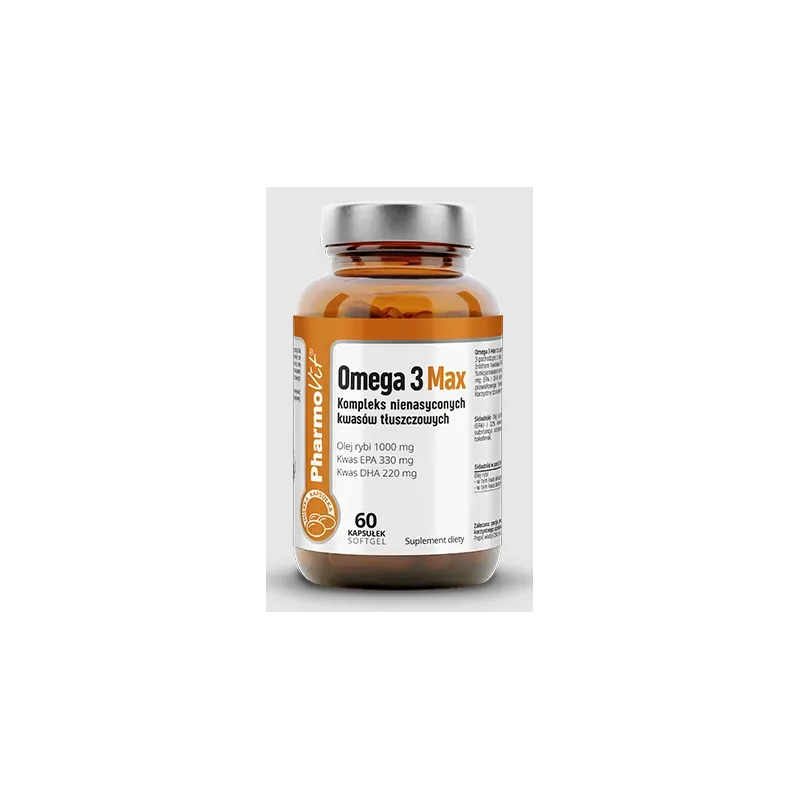 Omega 3 Max | Wsparcie dla Serca, Mózgu i Wzroku | PHARMOVIT