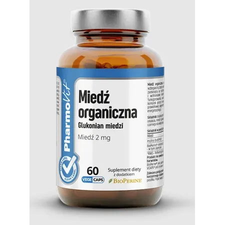 Miedź Organiczna 2 mg | PHARMOVIT | Wsparcie odporności